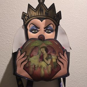 Loungefly Evil Queen Backpack with Poison Apple Design
